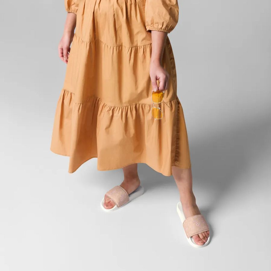 Cherry Blossoms on Cream Women's Slides product image (3)