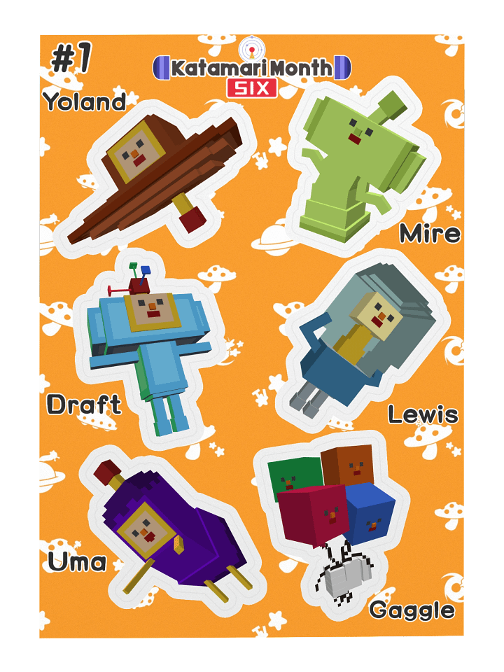 KDM6 OC Cousin Sticker Sheet #1 product image (2)