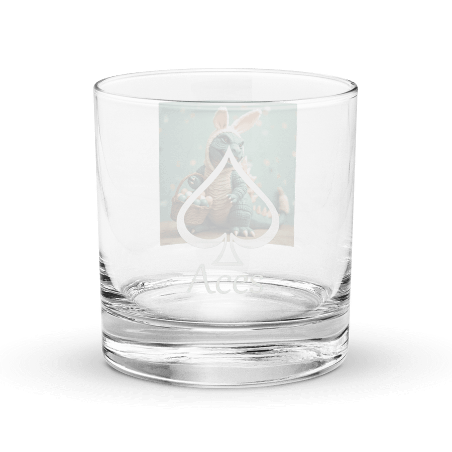 Easter Bunzilla Rocks Glass product image (2)