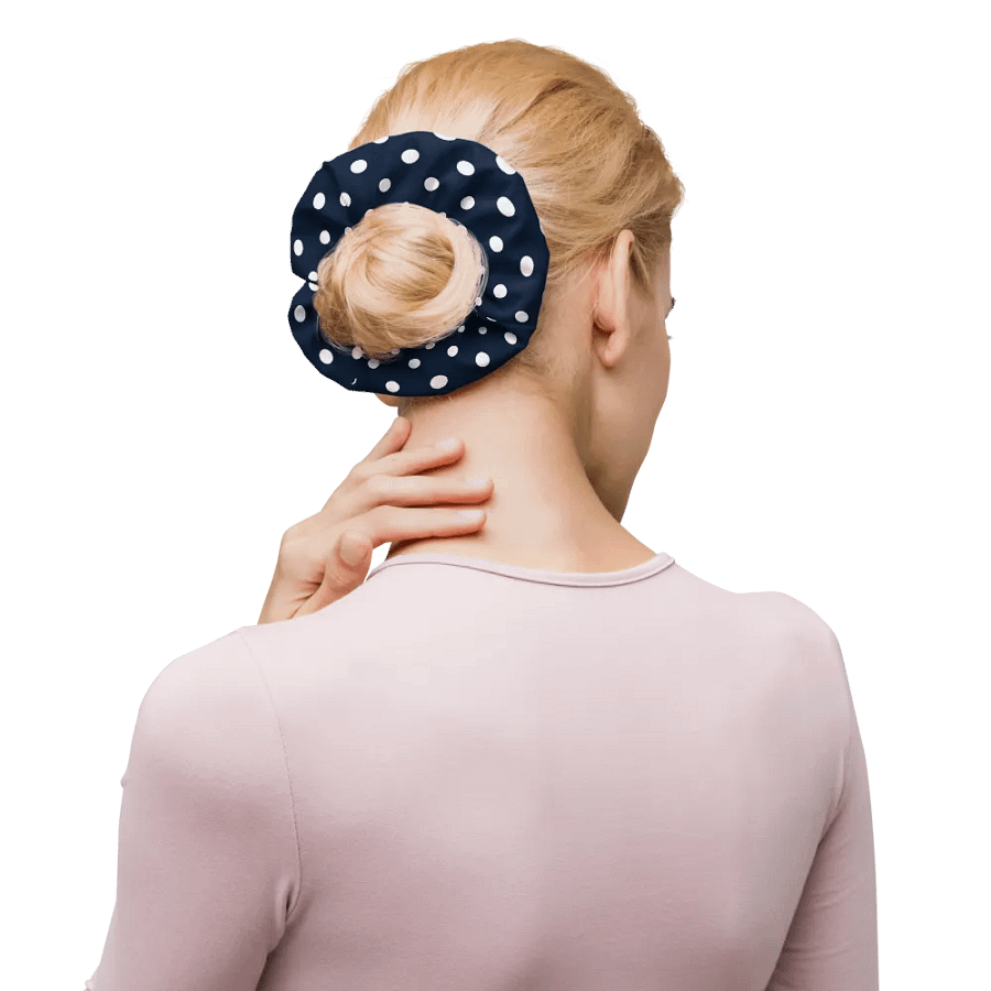 Navy Polka Dot Dream All-Over Print Scrunchie product image (10)