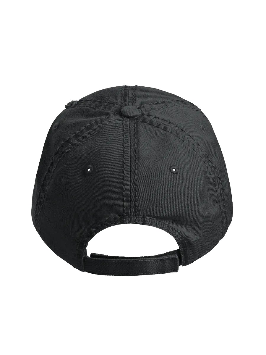 KOMPA DISTRESSED DAD HAT - BLACK product image (3)