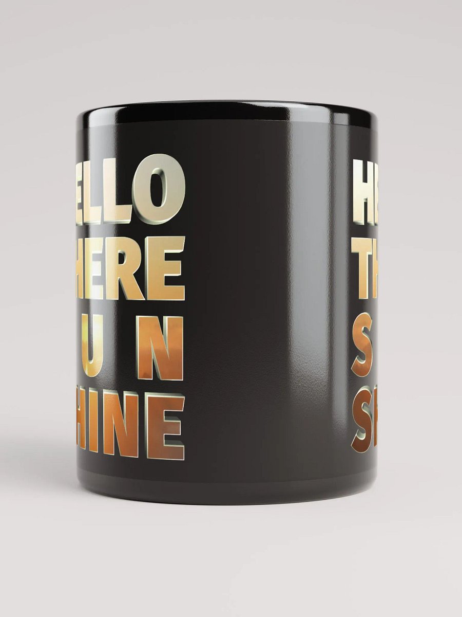 Hello There Sunshine | Black Glossy Mug product image (9)