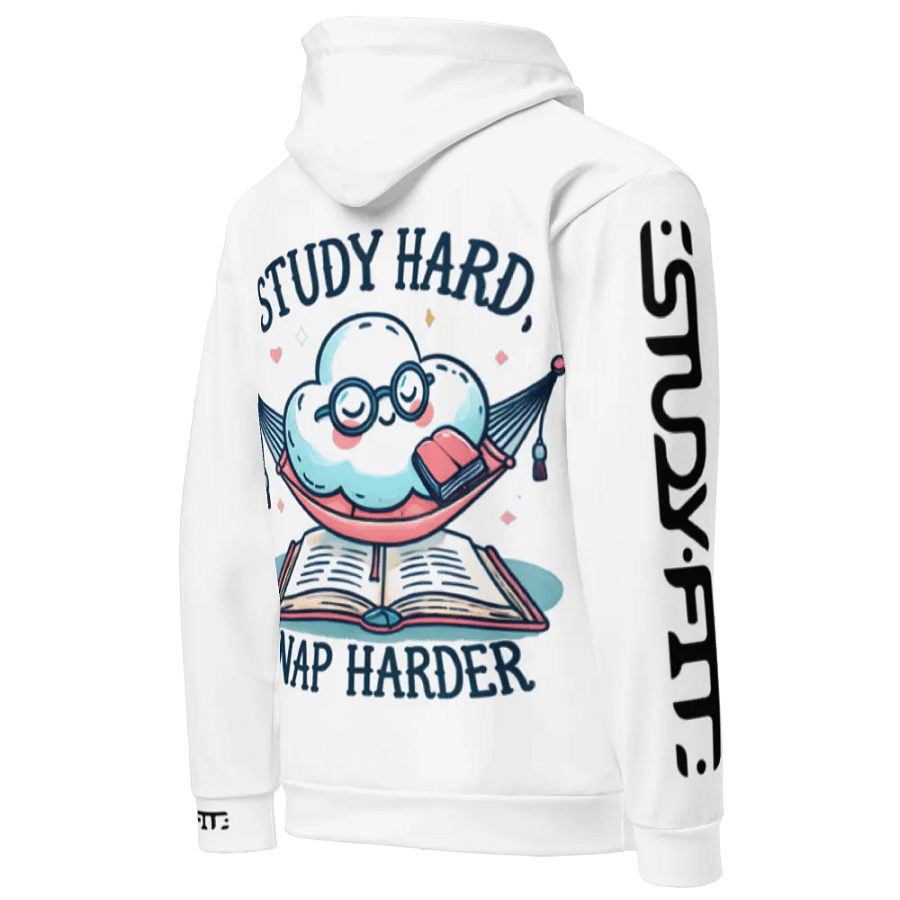 Study Hard Nap Harder - Recycled Hoodie product image (1)