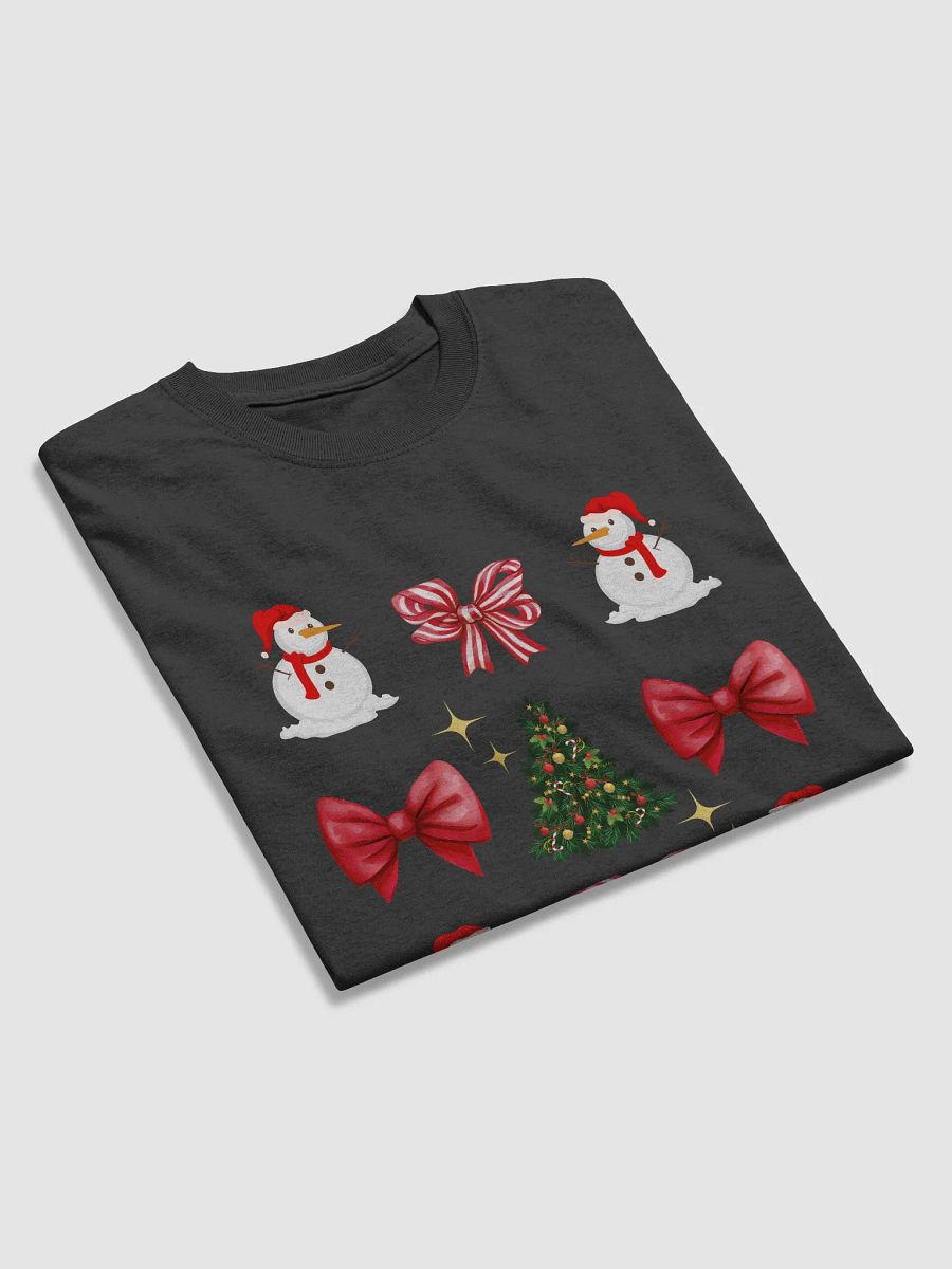 Festive Snowmen Christmas Trendy Coquette T-Shirt product image (3)