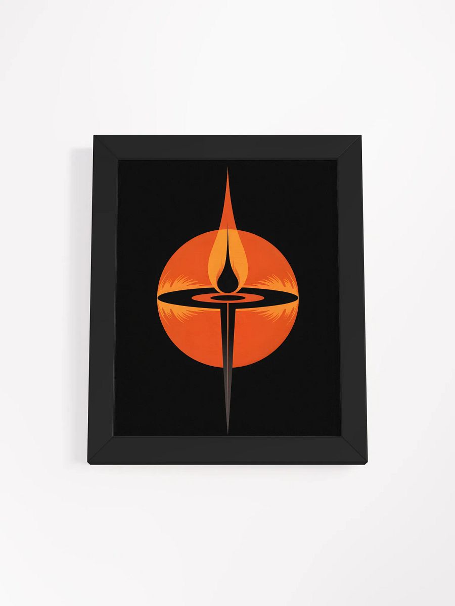 Abstract Flame Framed Print | Modern Art Wall Decor product image (1)