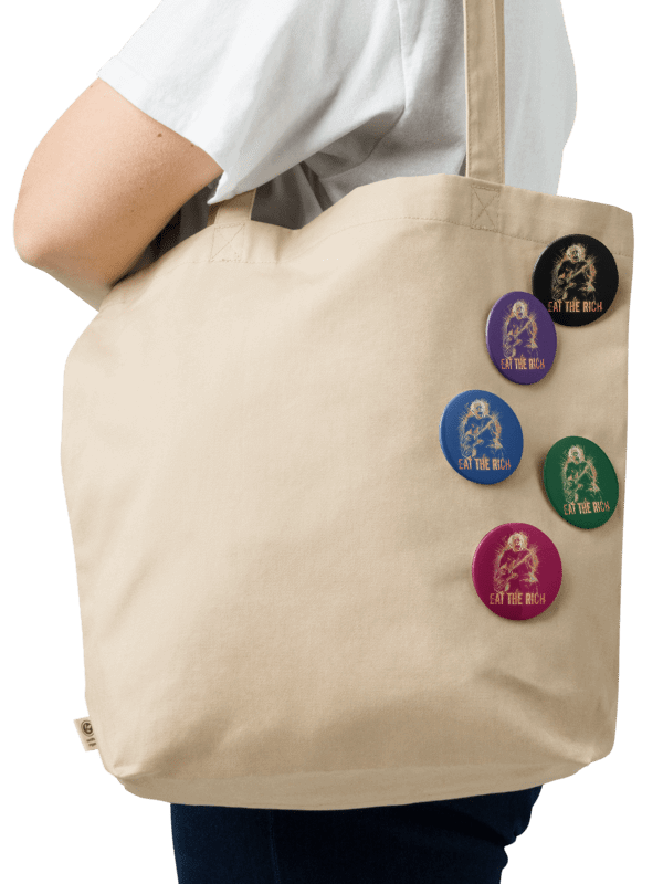 Eat The Rich Bernie Buttons Pins - Being Liberal product image (4)