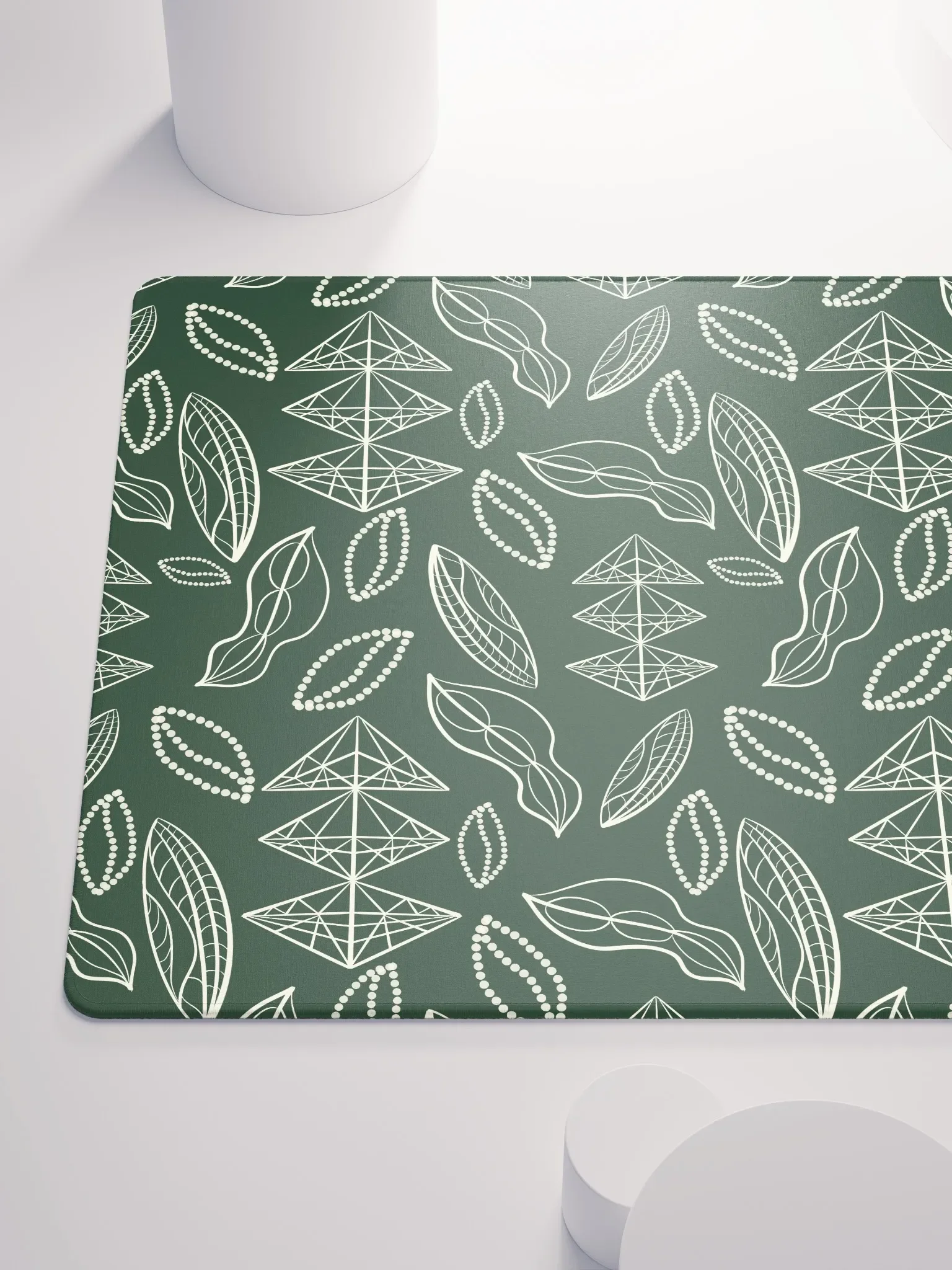 El Yunque Brew Bliss: Abstract Coffee Bean Tribal Gaming Mousepad product image (10)