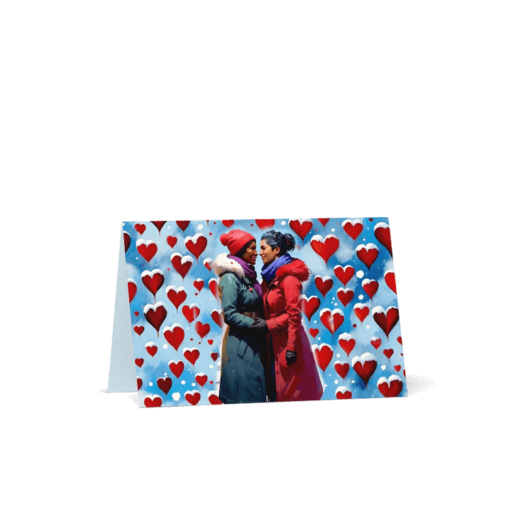 Lesbe Valentines, Love in the Snow Card product image (4)