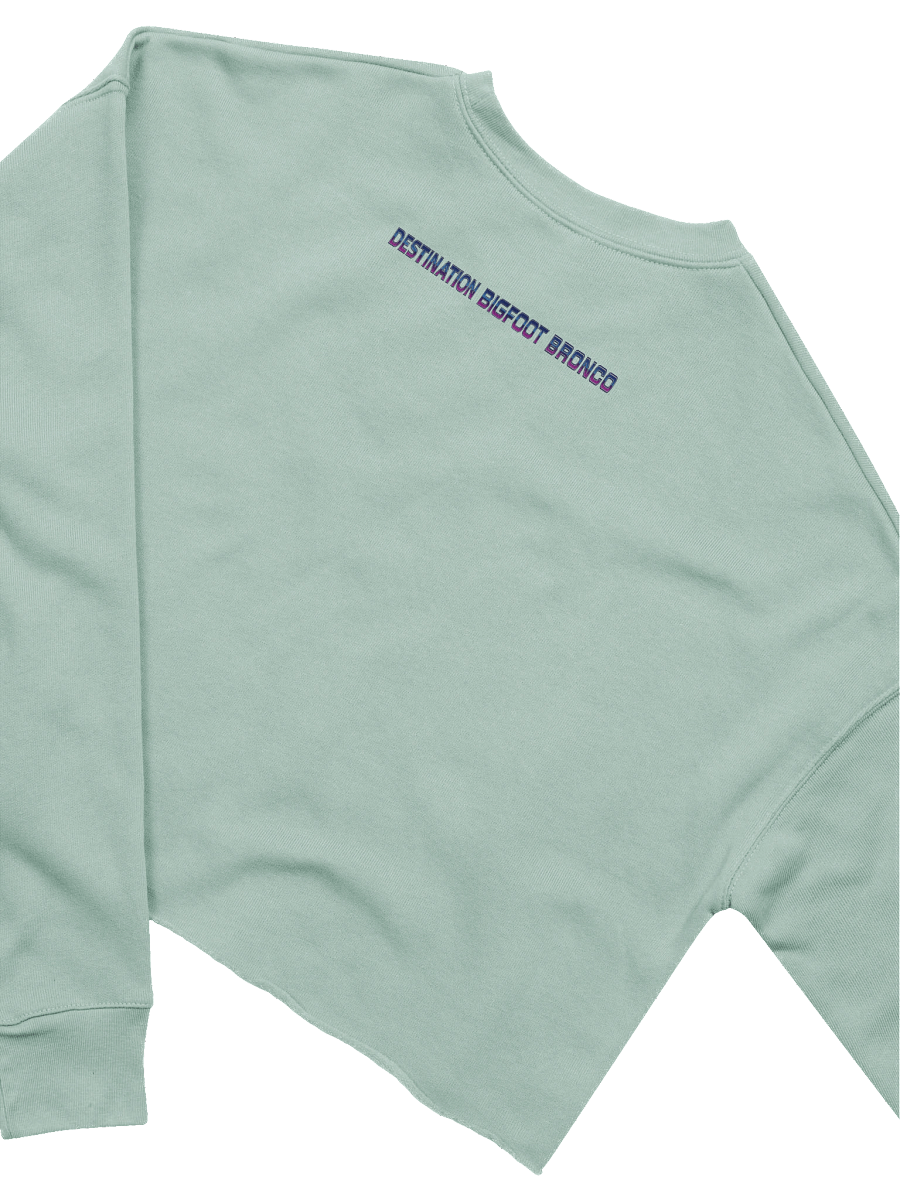 Destination Bigfoot Bronco Synthwave Bella+Canvas Women's Fleece Crop Sweatshirt (Multiple Colors Available) product image (28)