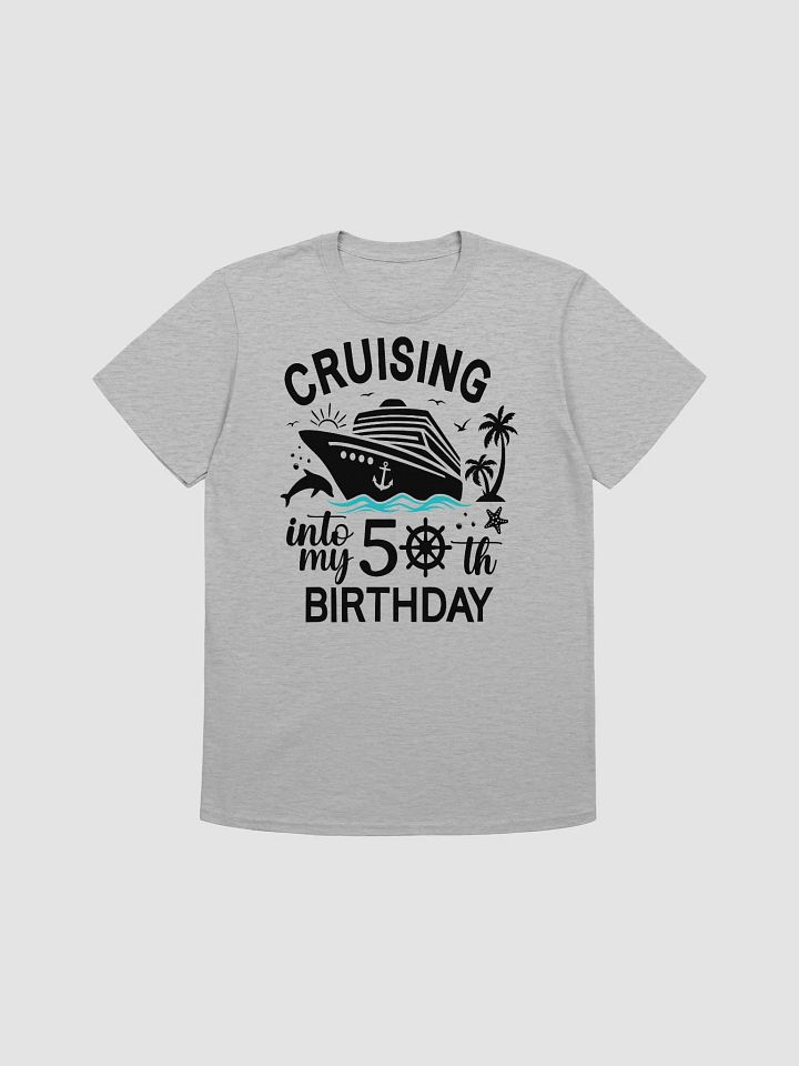 Cruising Into My 50th Birthday Unisex Softstyle Light Colours T-Shirt product image (1)