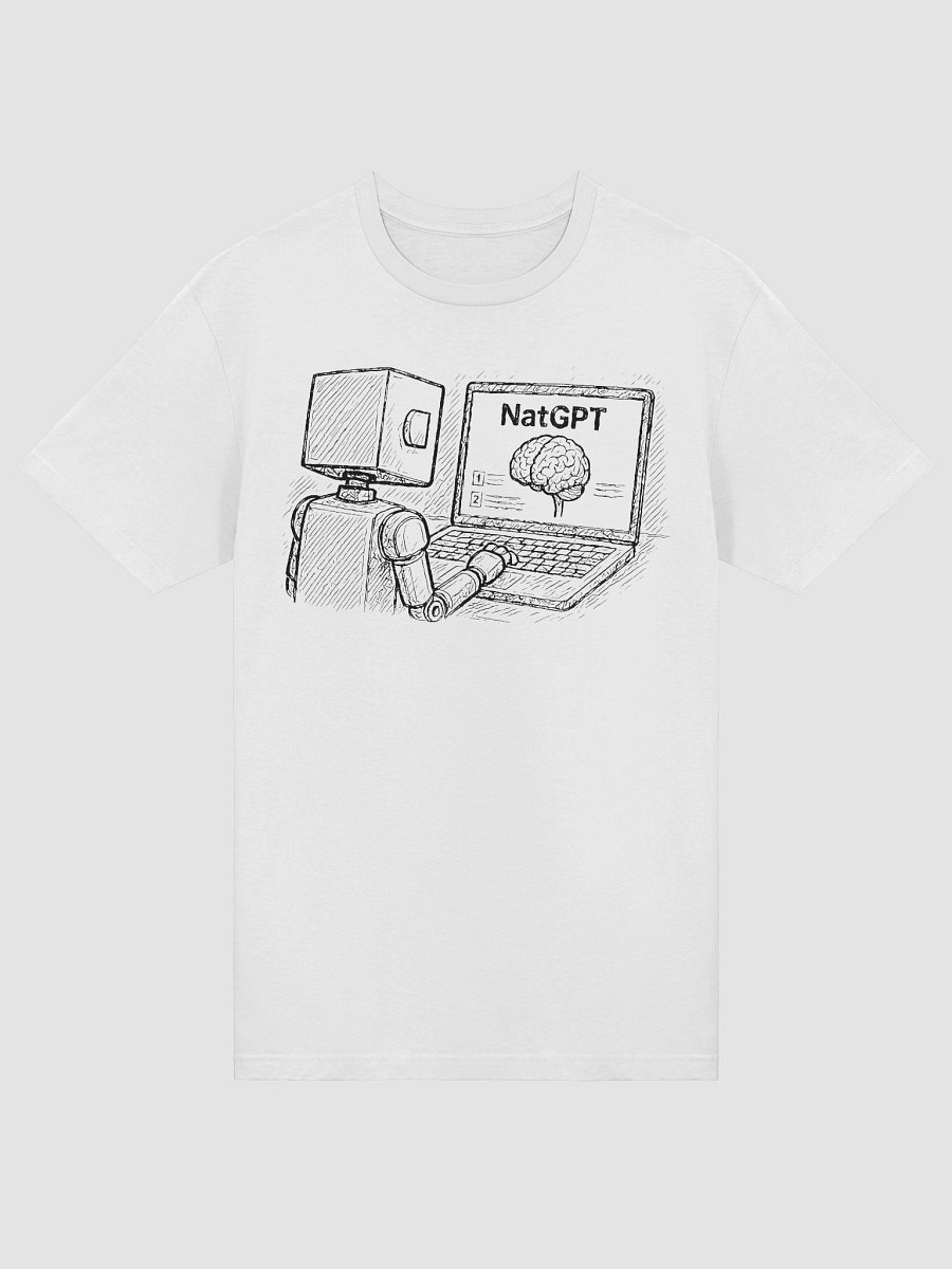 NatGPT: Check Important Info - White Tee product image (5)