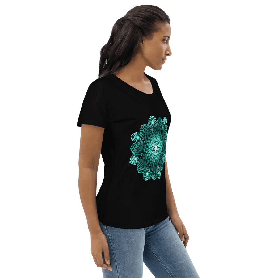 Turquoise Dot Mandala Eco T-Shirt product image (10)