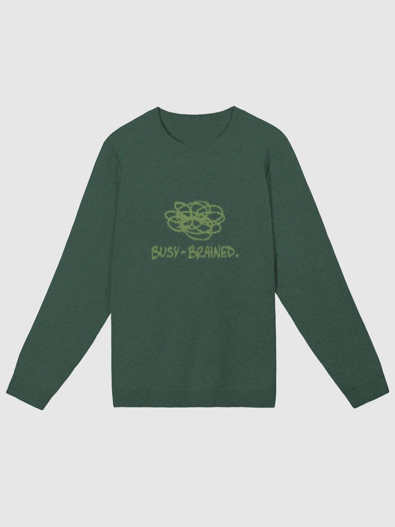 BUSY-BRAINED (duotone green) knitwear classic crewneck product image (4)