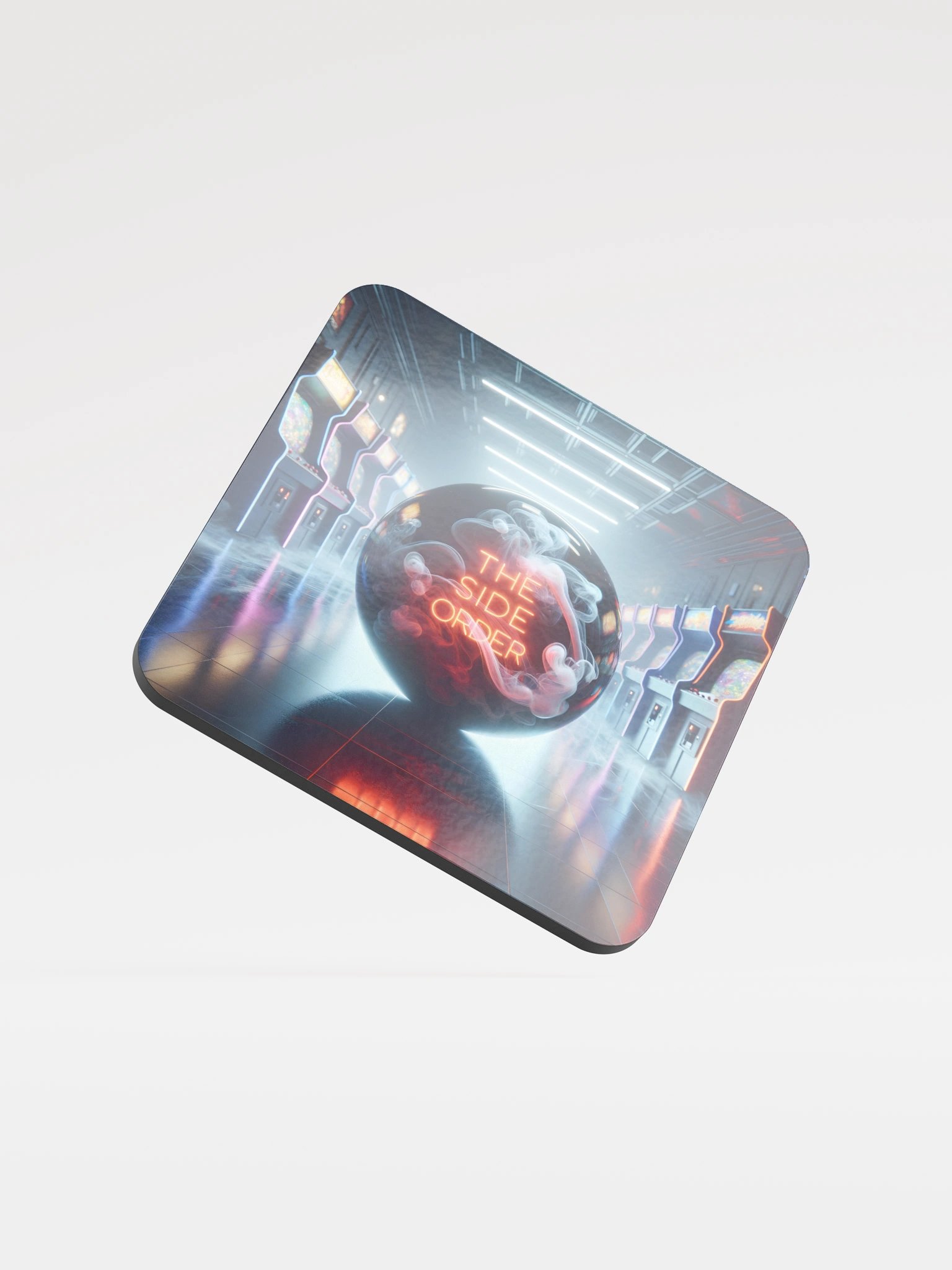 Neon Arcade Cork Coaster product image (1)