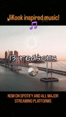#jikook inspired original music 🎶

https://open.spotify.com/artist/2d1TVmkaAyhFb33kKPG80T?si=yKGFHrq4Q1eW19UAYgLmyw

#jungkoo...