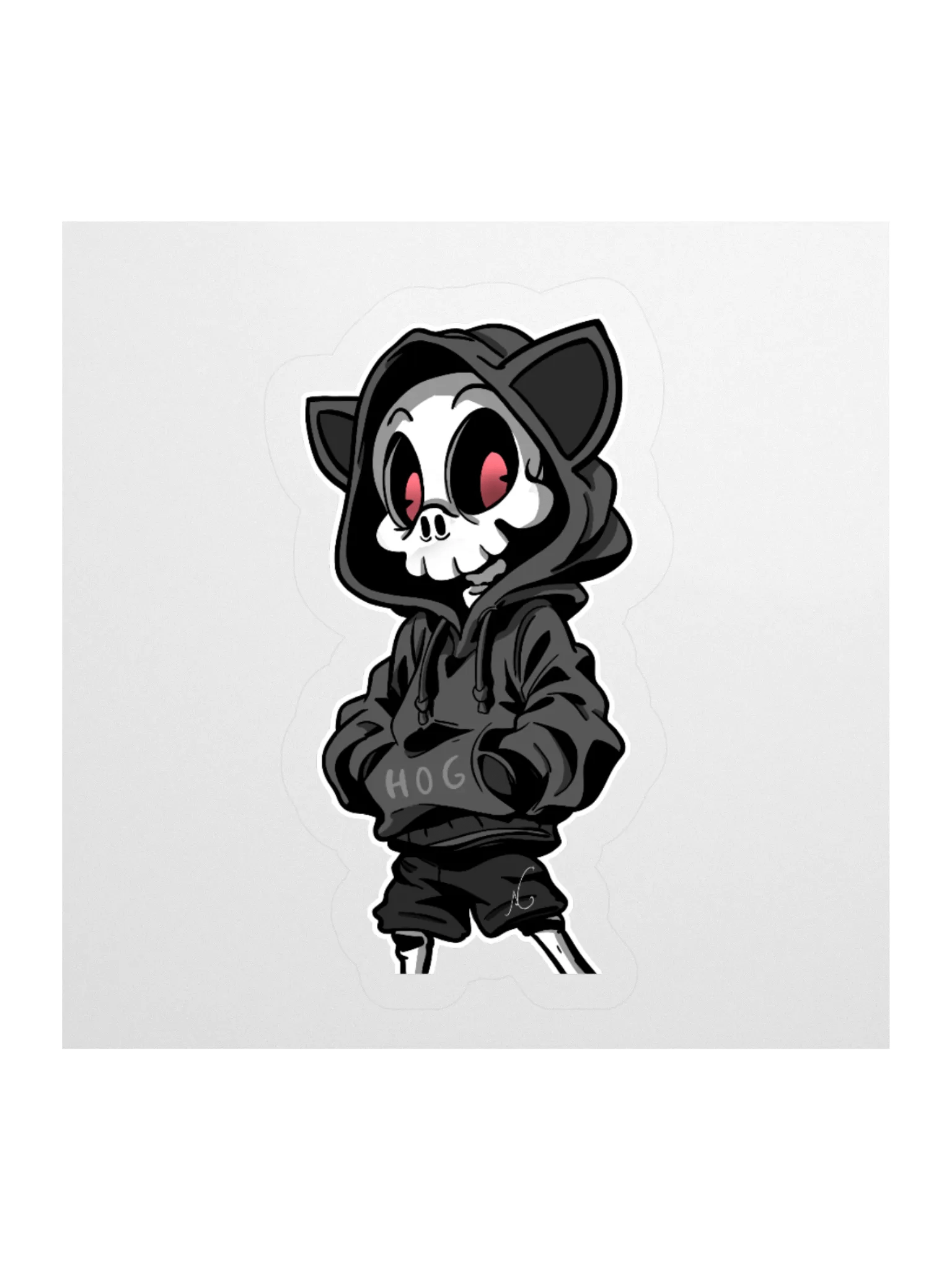 Skeleton Hog Sticker product image (2)