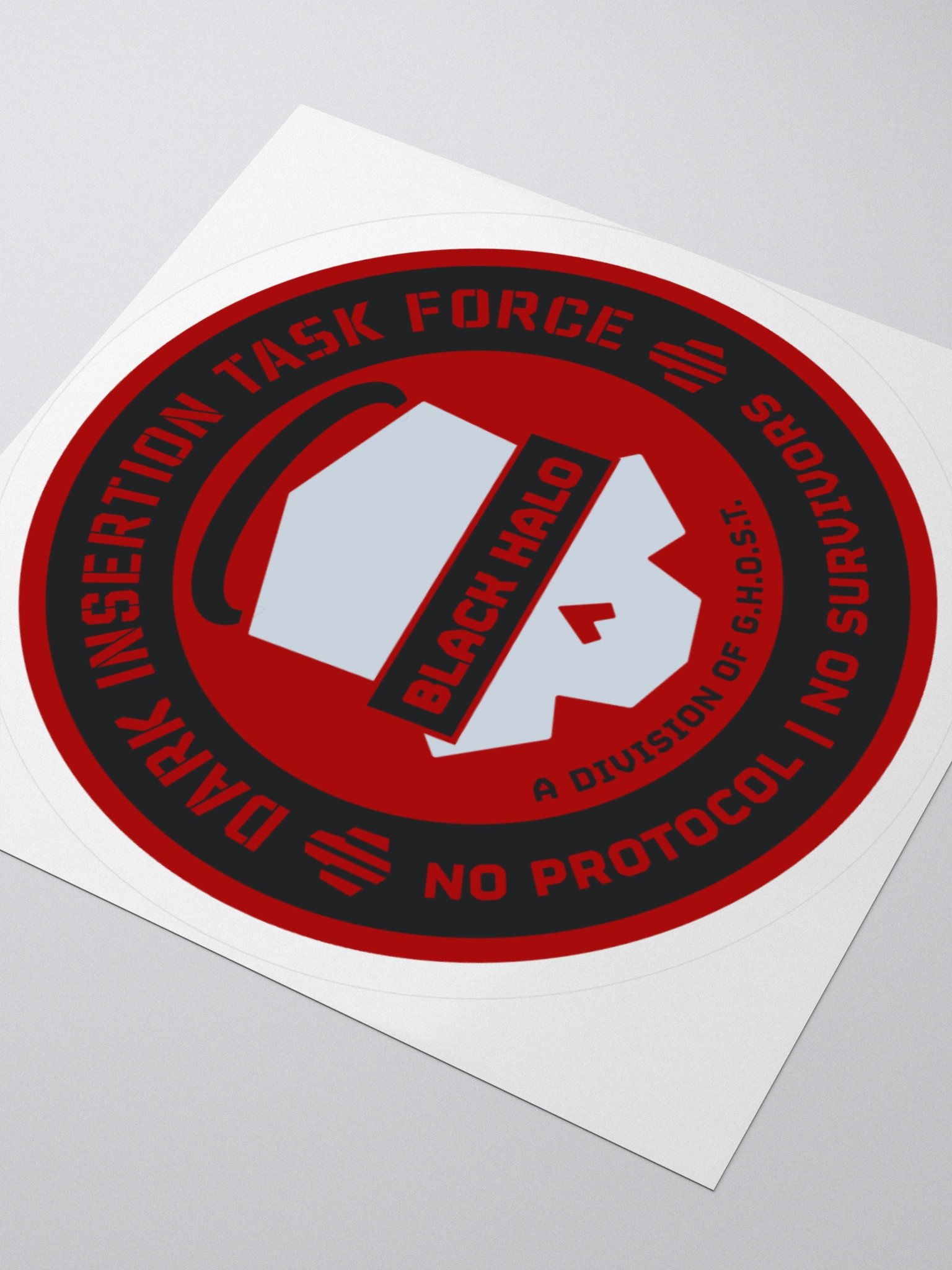Black Halos Flat Sticker product image (3)
