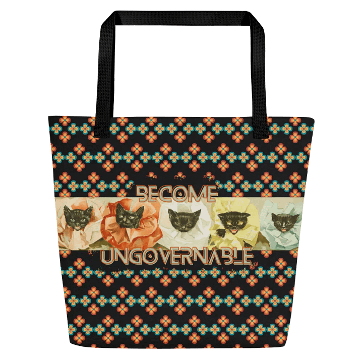 KC, Become Ungovernable (cats), Patterned Tote product image (1)
