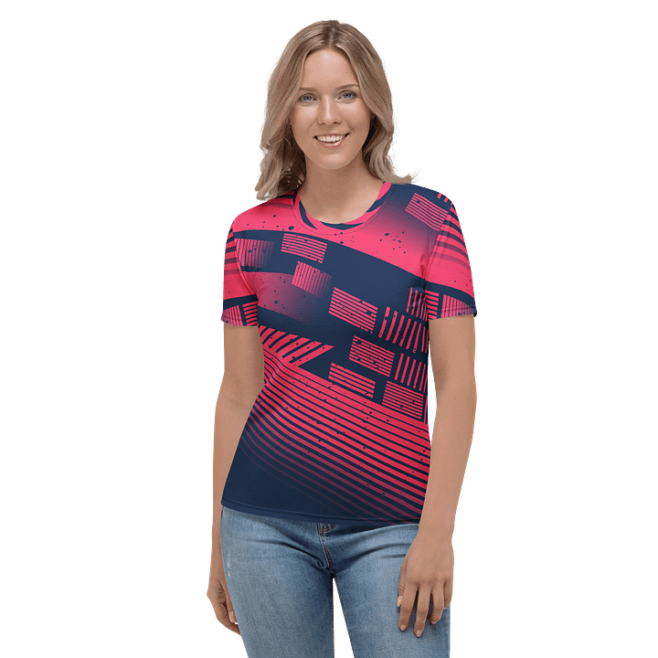 Red Stripes | Women's Crew Neck T-Shirt product image (2)
