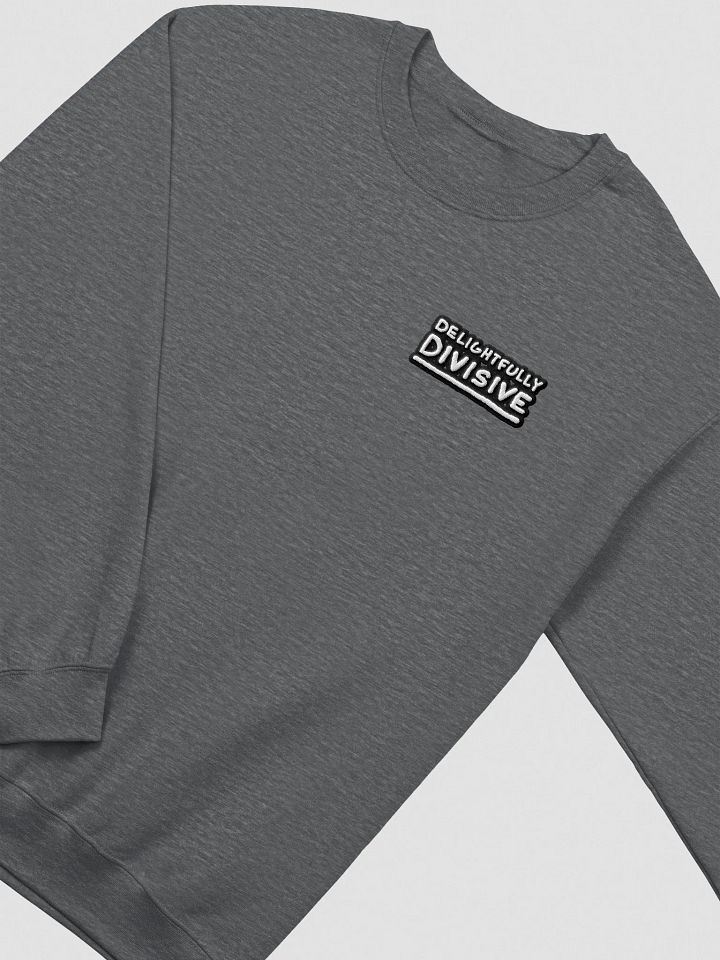 DELIGHTFULLY DIVISIVE (lc., bubble design) embroidered crewneck product image (4)