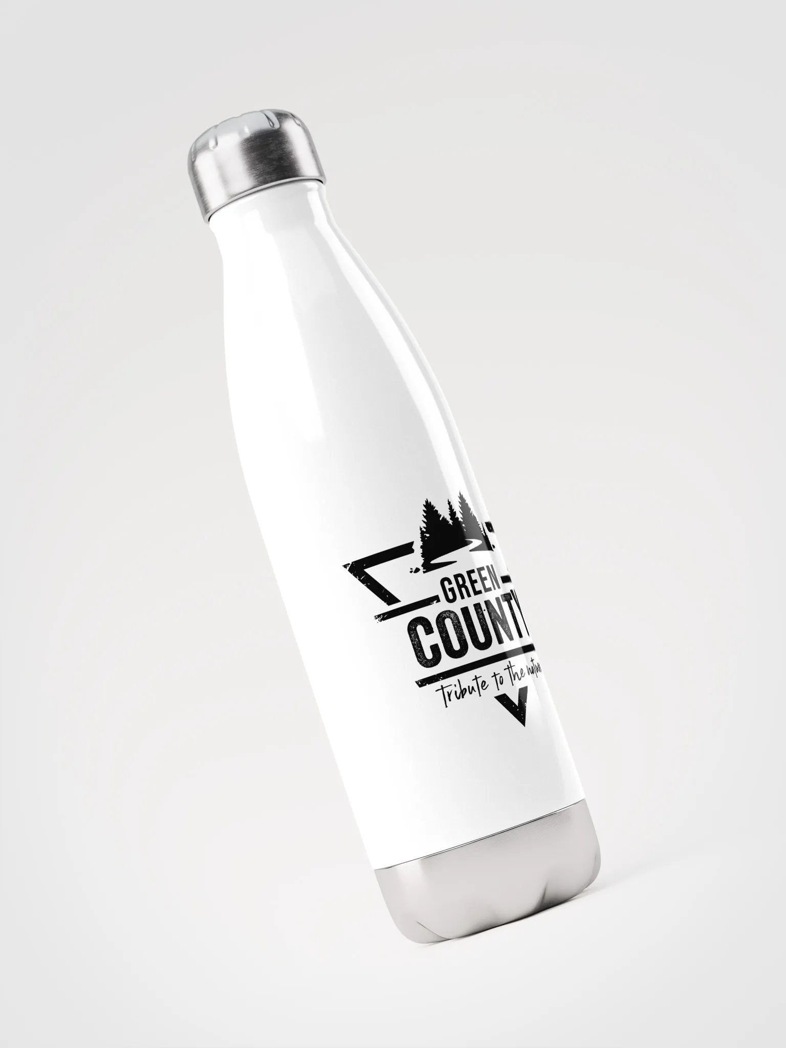 Stainless Waterbottle - White/Black product image (3)