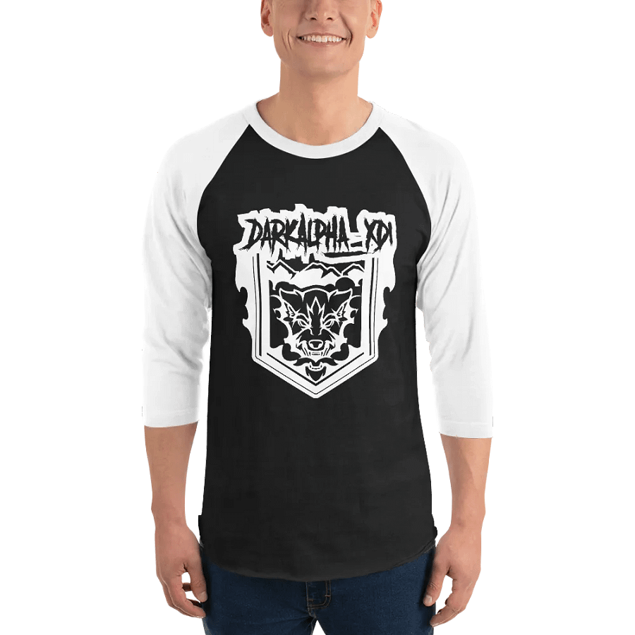 DarkAlpha Logo, Baseball T product image (1)