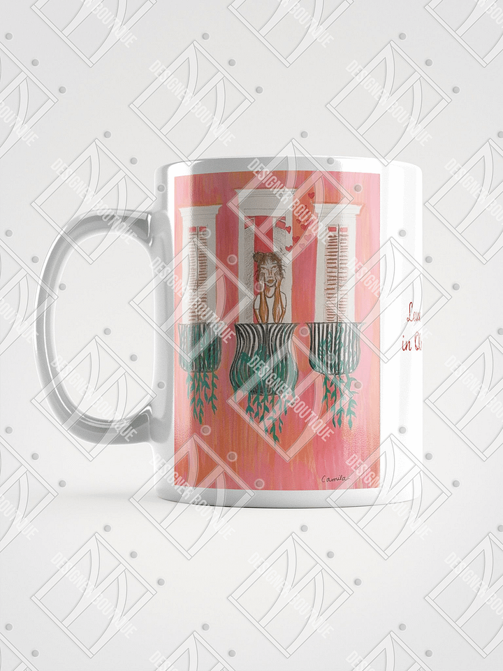 NN Designer Boutique x Camila Arraiza: Mug(Brunette) – Love is Brewing in Old San Juan product image (1)