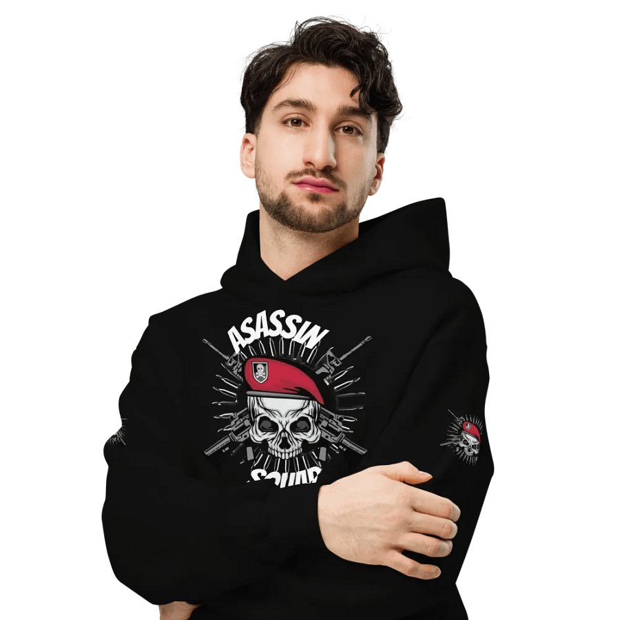 Rebellious Skull Graphic Oversized Hoodie product image (6)