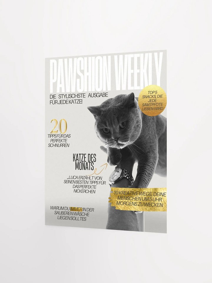 Dein Stubentiger als Kunstwerk | Hochwertige Poster für Katzenliebhaber | Personalisierbar auf Wunsch product image (2)