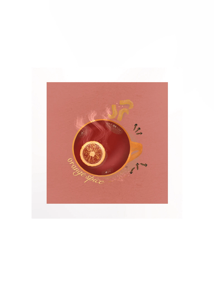 Orange Spice Herbal Tea Matte Poster product image (1)