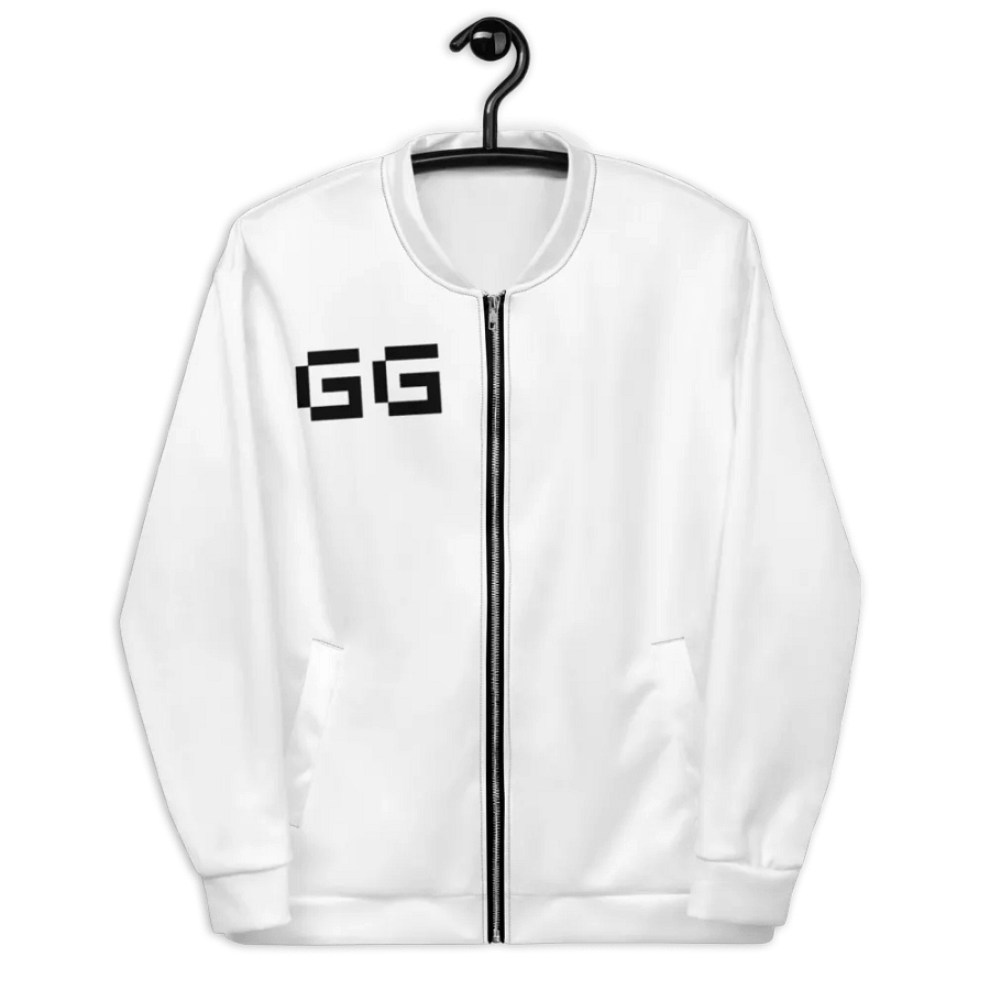 White Bomber Jacket product image (2)