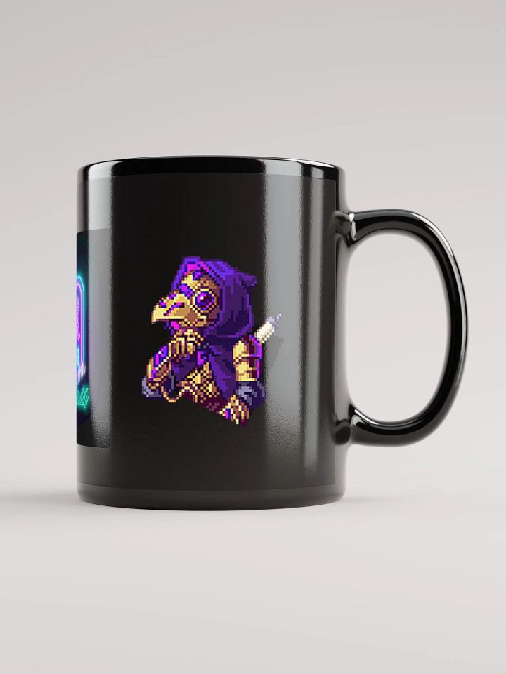 Late Night Lounge Glossy Black Mug product image (2)