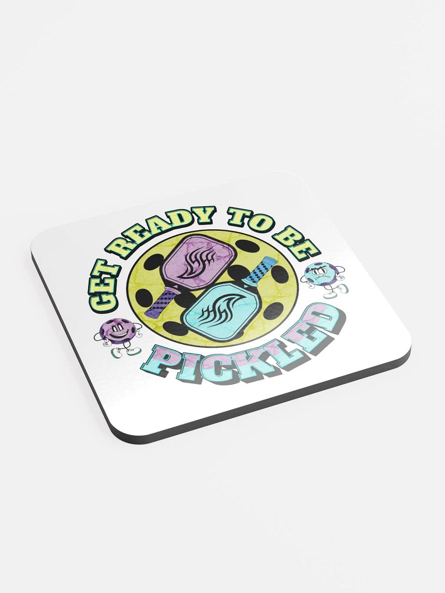 Get Ready To Be Pickled Pickleball Paddles Crossed Cork Coaster product image (3)