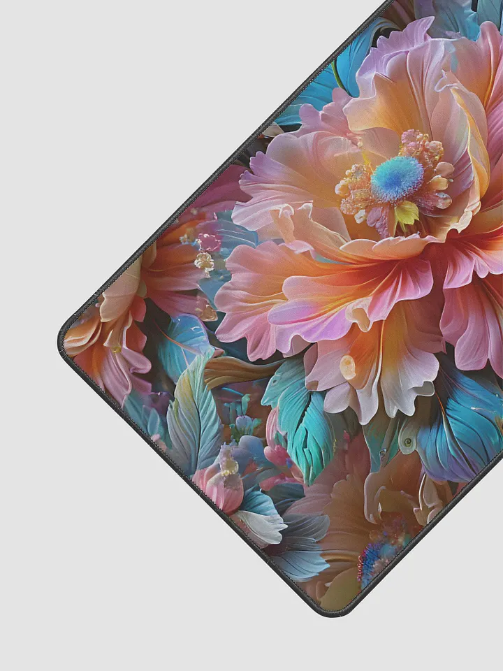 Iridescent Flowers Desk Mat 22