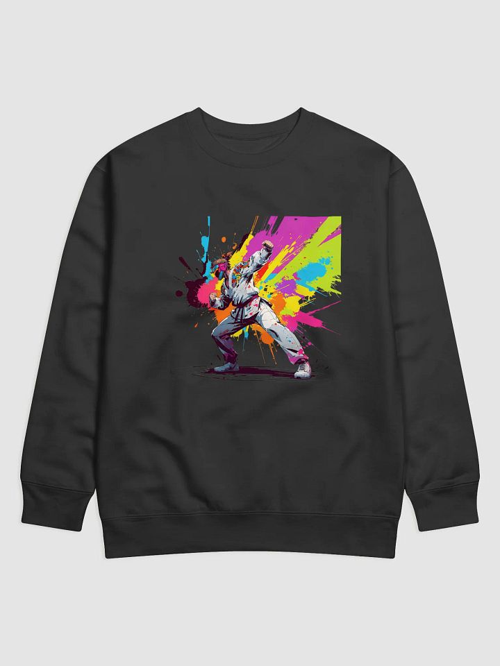Cotton Heritage Premium Sweatshirt ( D_0144_Color Kick Taekwondo Boy of the Streets ) product image (5)