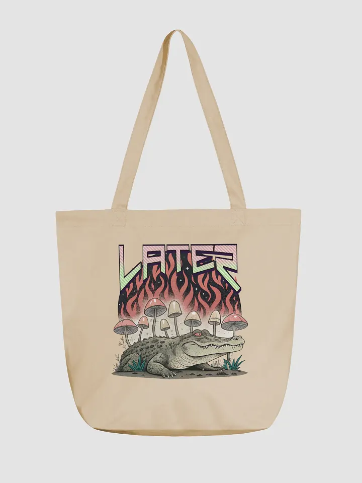 Later Alligator Mushroom Flaming Eco Tote product image (5)
