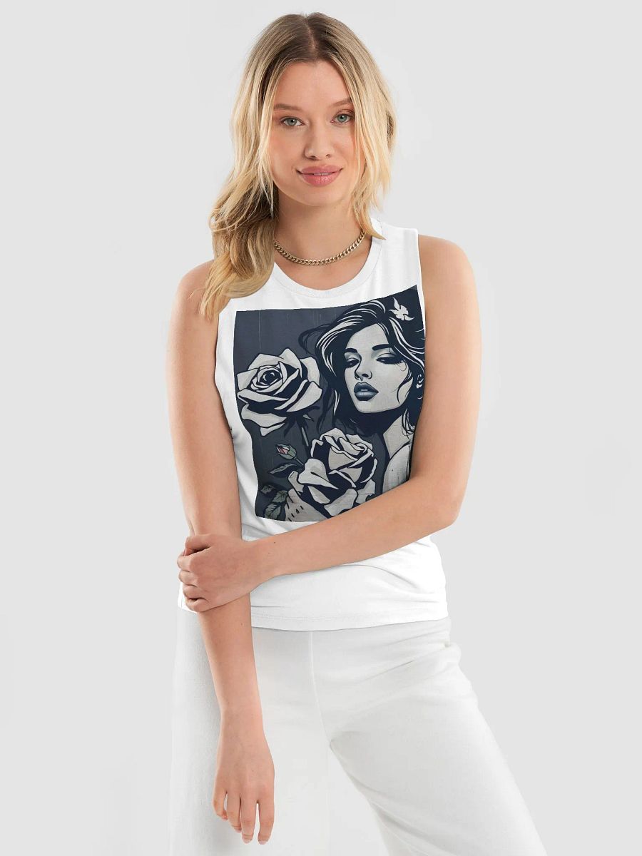 Rose Adorned Flowy Muscle Tank product image (3)
