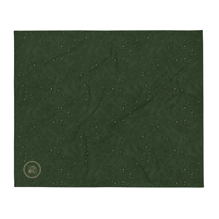 Thorne Topography Fleece Blanket (Medium Green) product image (2)