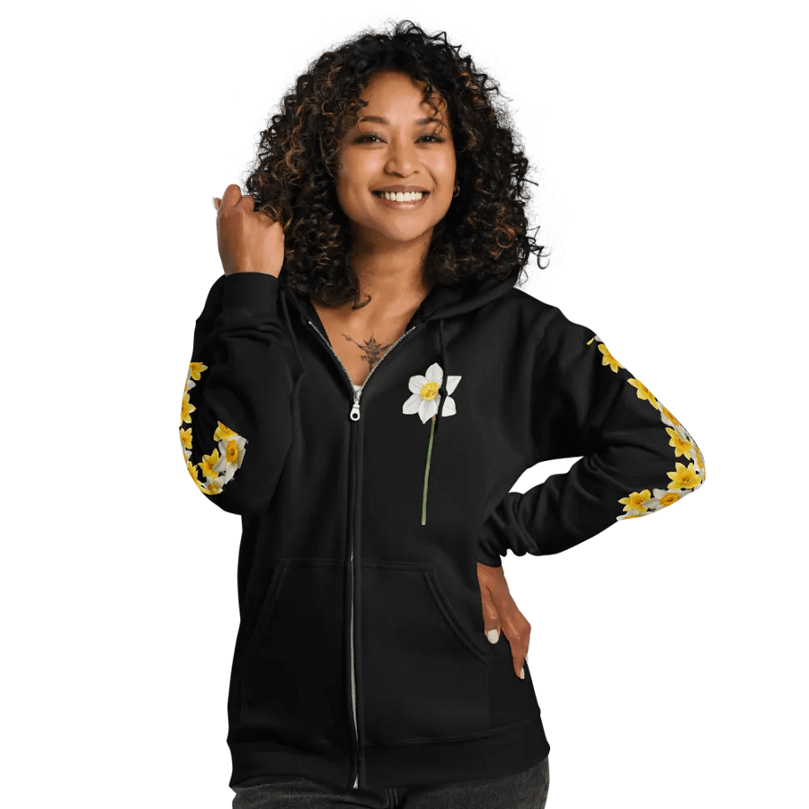 Daffodilly Unisex Zip Hoodie product image (5)