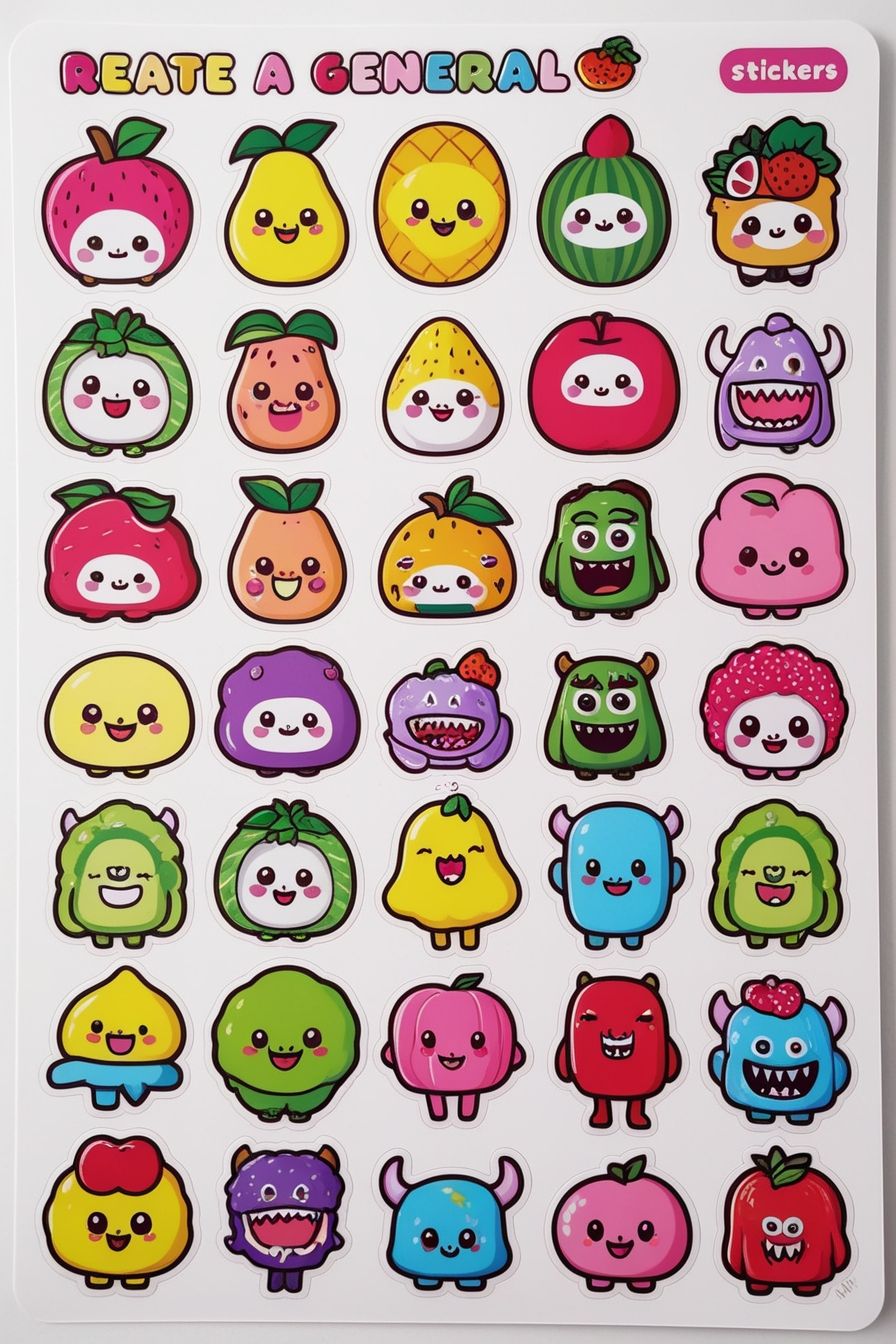 Nature’s Bounty: Fruits, Veggies & Outdoor Wonders in Stickers product image (4)