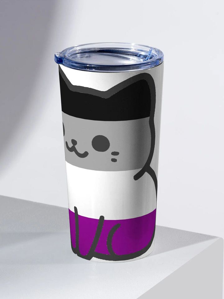Asexual Pride Kitty Tumbler Cup product image (2)