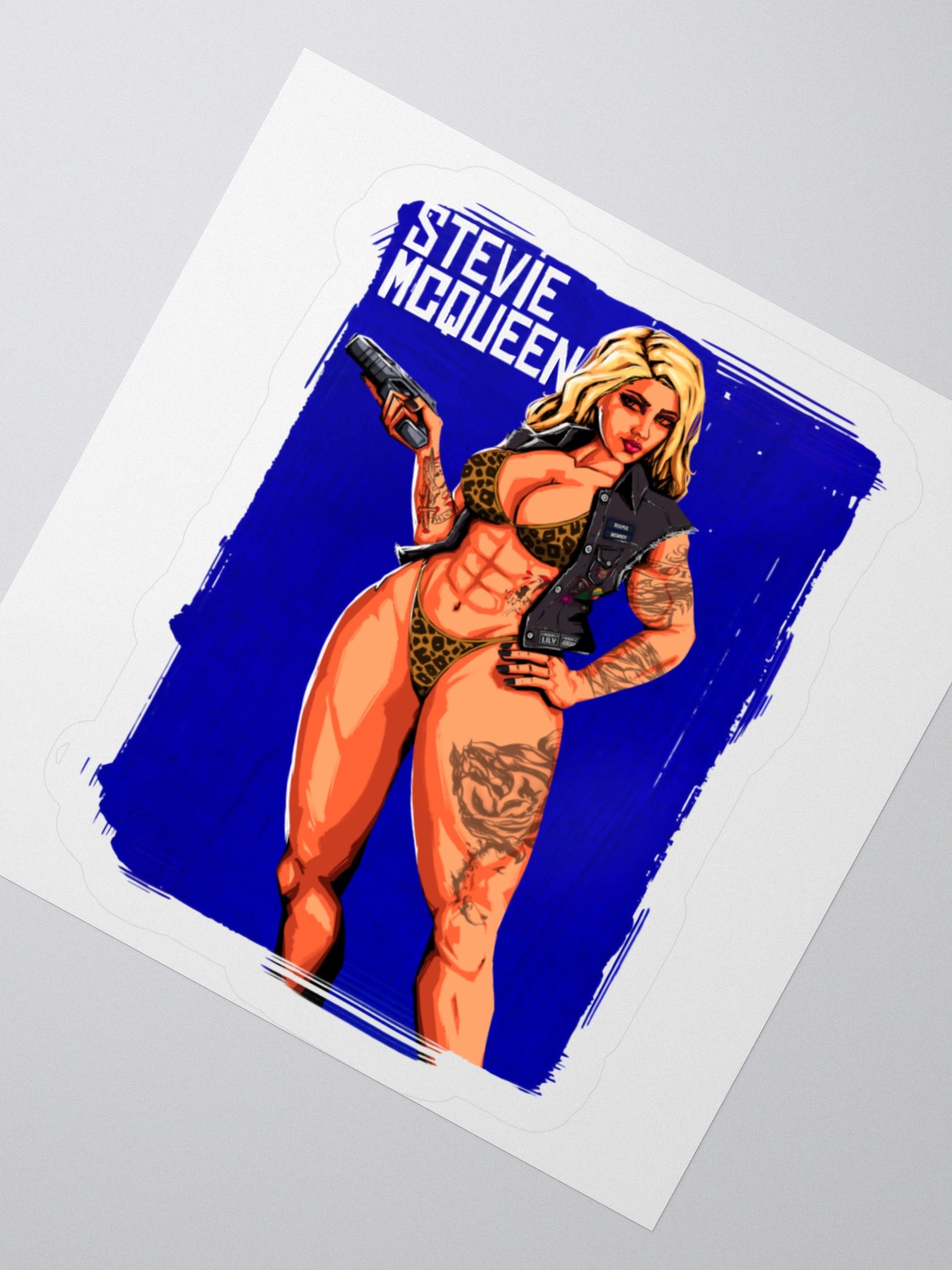 Stevie McQueen Portrait Sticker product image (4)