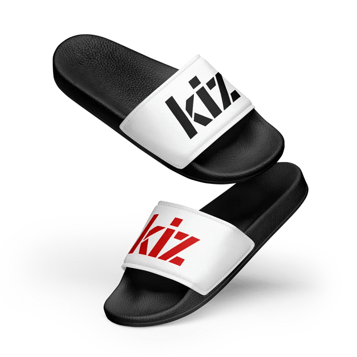 KIZ MEN'S SLIDES - WHITE / BLACK / RED product image (1)