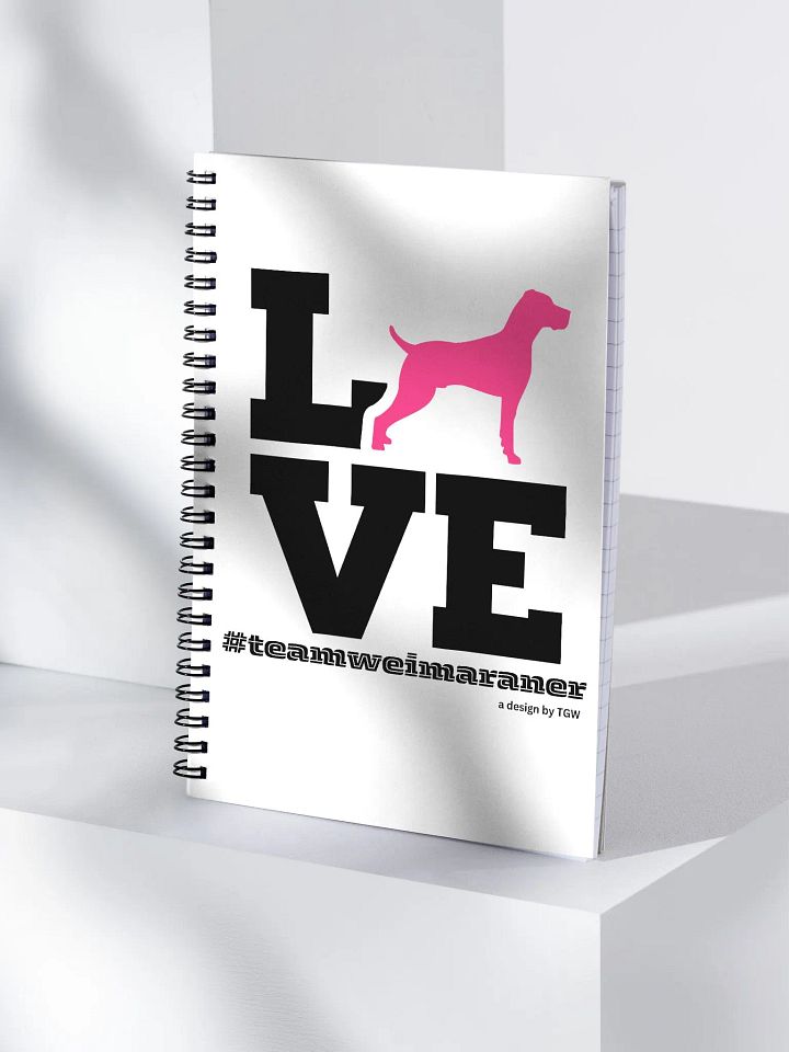 L.O.V.E. Weims (Pink) - Spiral Notebook product image (1)