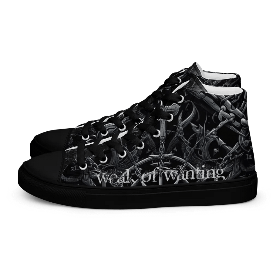 Weak Of Wanting Gothic / Metal Logo High Tops product image (1)