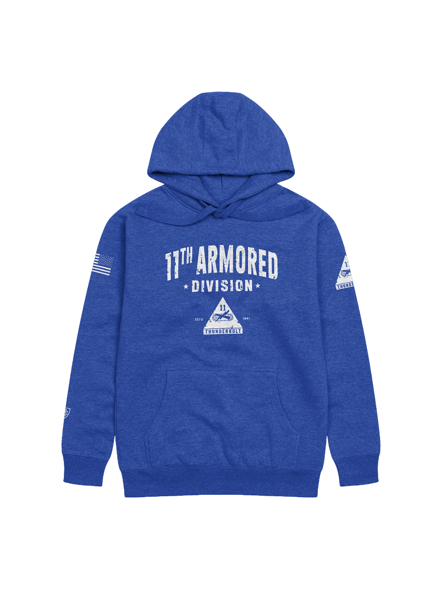 11th Armored Division - Thunderbolt "Distressed" Hoodie product image (6)