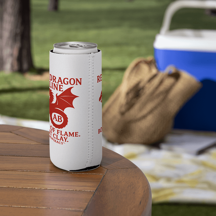 🔥 Red Dragon Can Cooler – "Made of Flame, Not Clay" 🔥 product image (2)