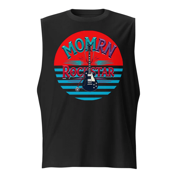 Rockstar Mom RN Sunset Muscle Tank product image (1)