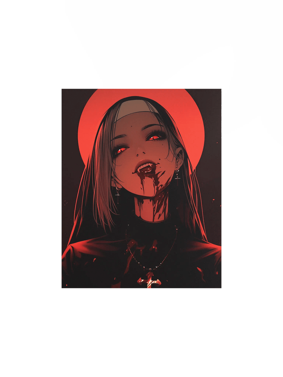 Bloody Vampire Glow Matte Poster product image (5)