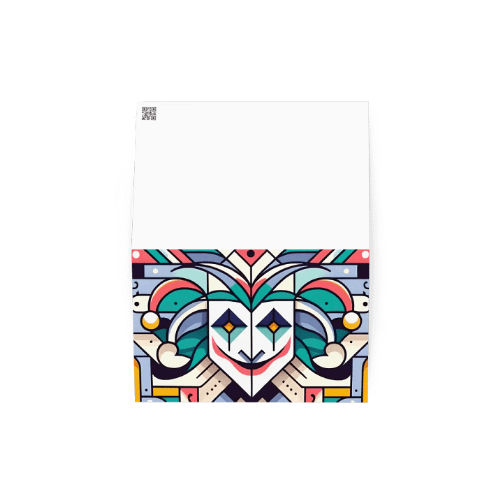 Abstract Joker Face Blank Card product image (2)